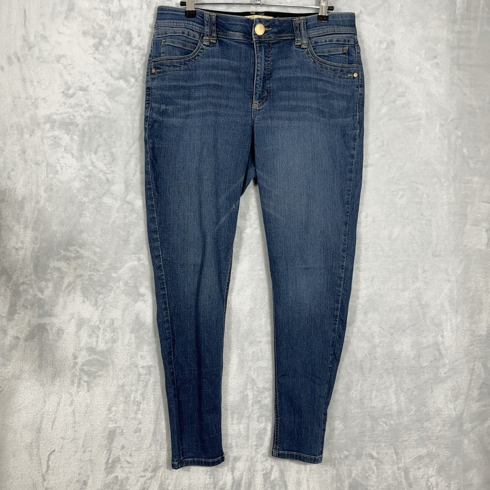 Democracy AB Technology Skinny Blue Denim Jeans Womens Size 12